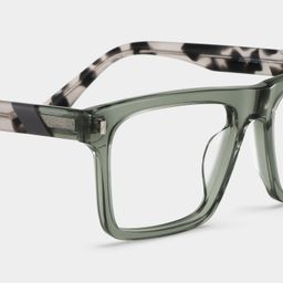 Henry Rectangle Gray Green Glasses5