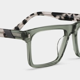 Henry Rectangle Gray Green Glasses5