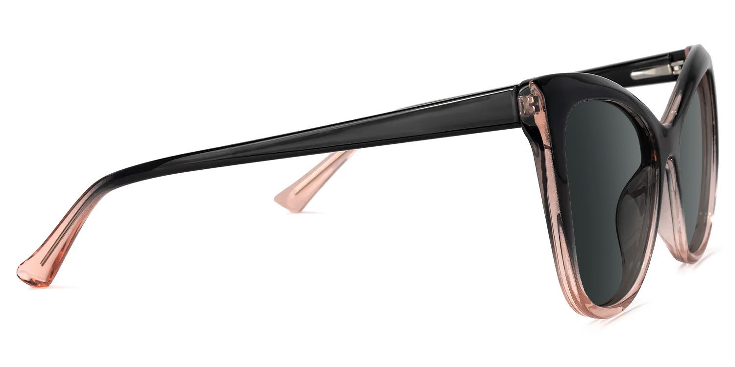 Shelby Cateye Black-Pink Sunglasses | Zeelool Glasses2