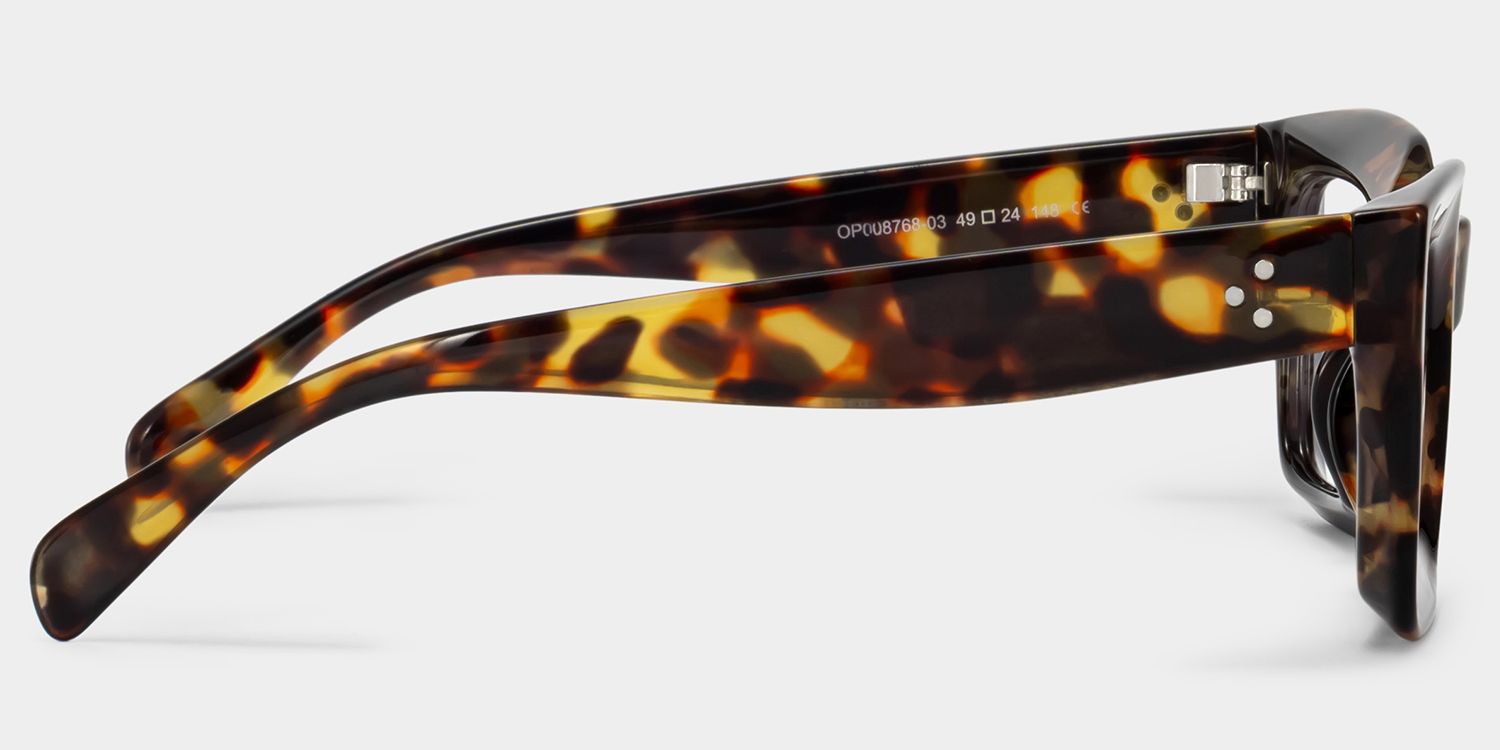 Nevaeh Square Tortoise Eyeglasses For Women and Men | ZEELOOL