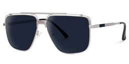 Arellano Aviator Silver Sunglasses1