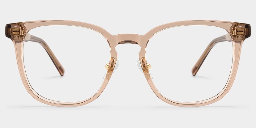 Hailey Square Beige Glasses