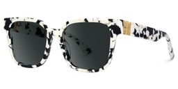 Kerri Square Cow Print Glasses1