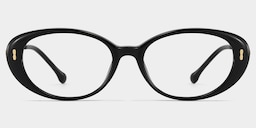 Blaire Oval Black Glasses3