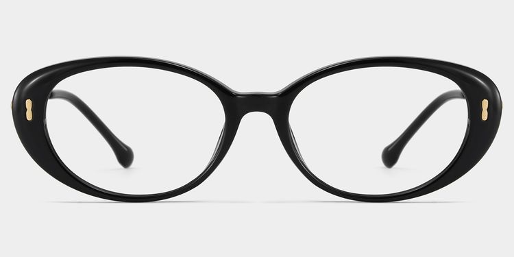 Blaire Black Oval Glasses