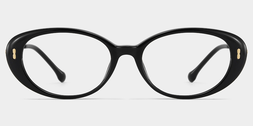 Blaire Oval Black Glasses