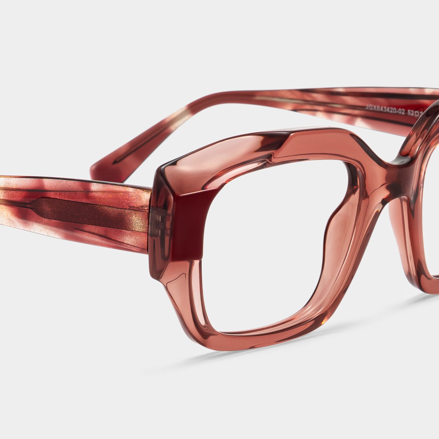 Sonnet Red Square Glasses | ZEELOOL5