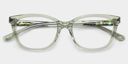 Cassia Green Rectangle Glasses2
