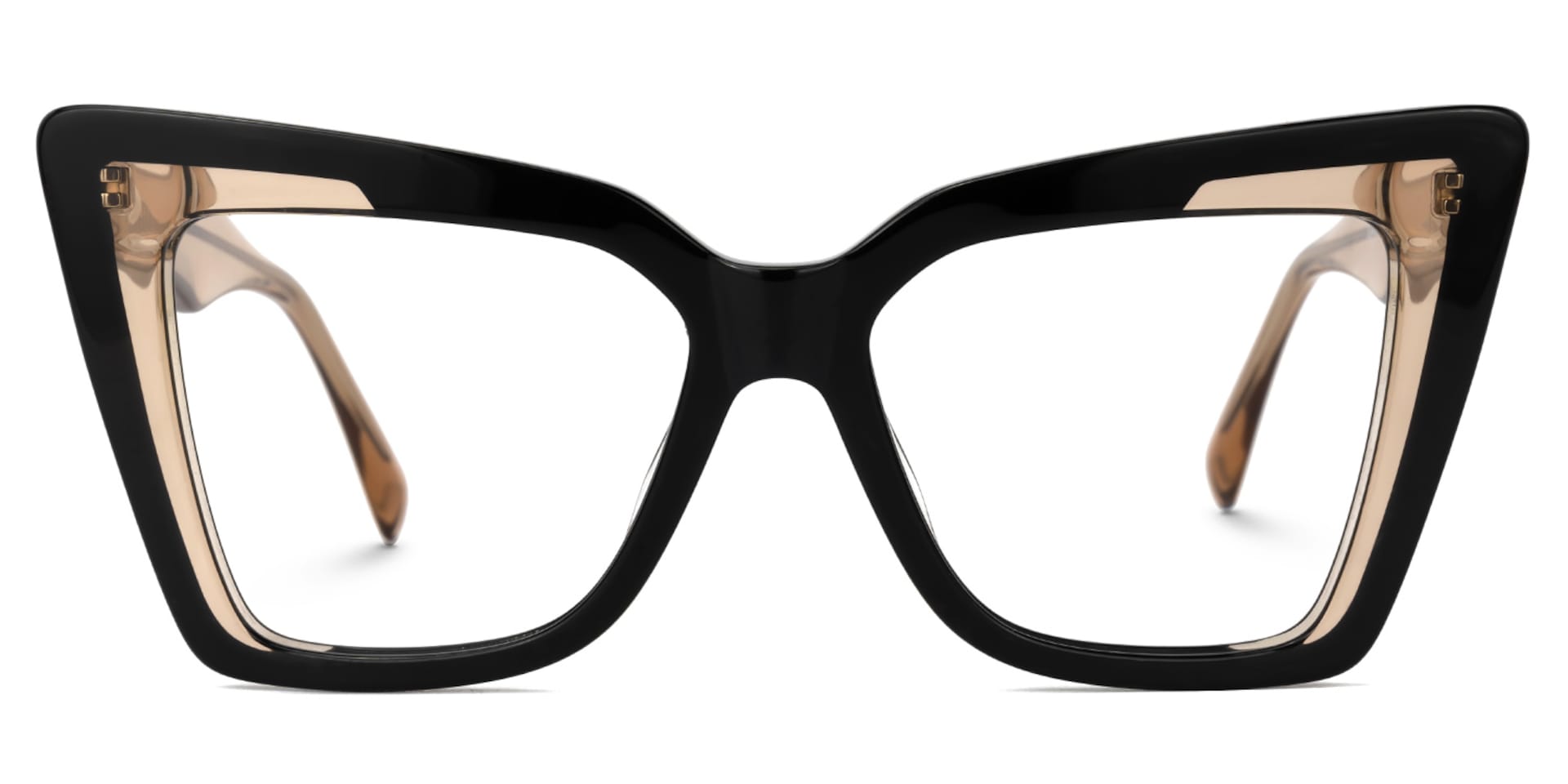 Brooklyn Cateye Black-Brown Eyeglasses and Glasses Frames0
