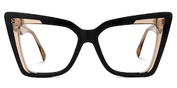 Brooklyn Cateye Black Glasses0
