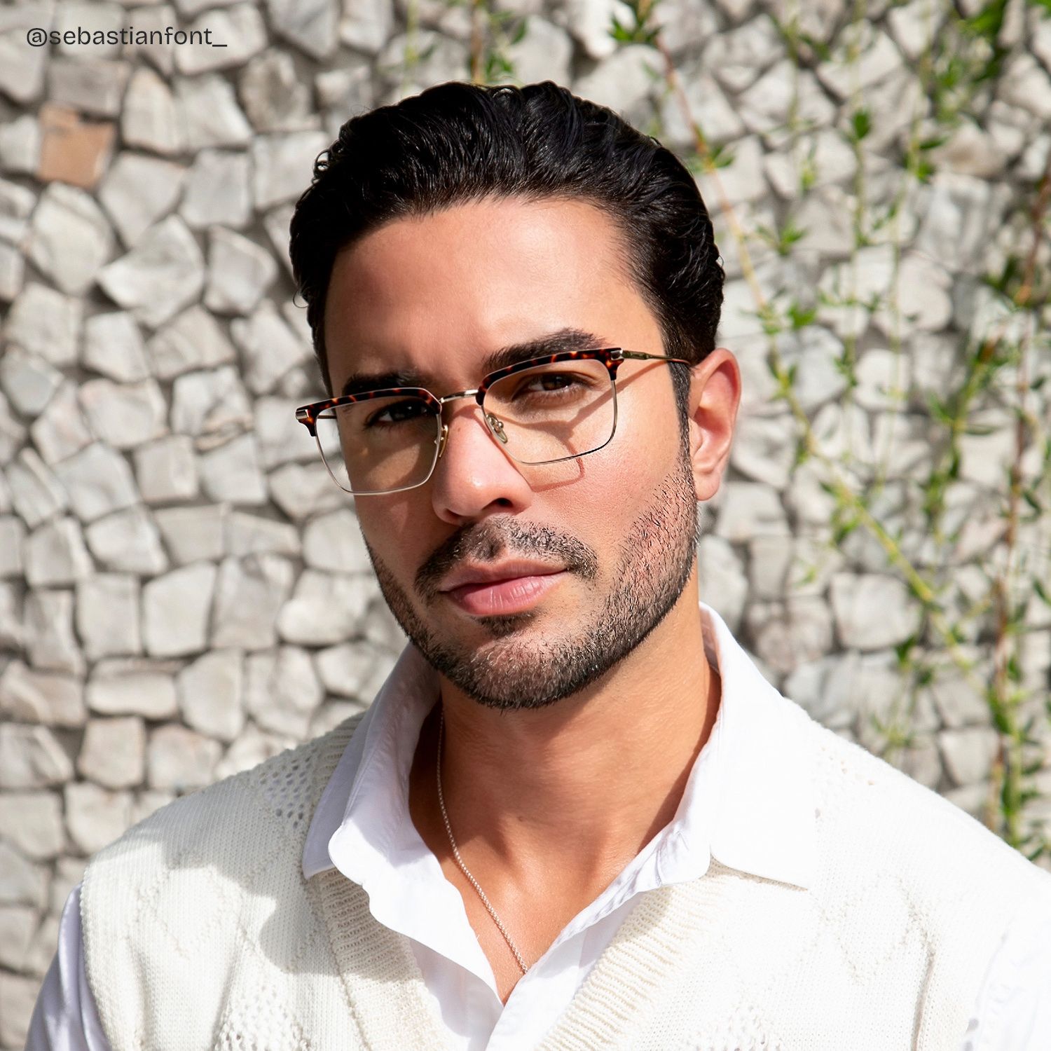 Addison Tortoise Browline Frame Glasses for Men | ZEELOOL
