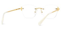 Jaxon Rectangle Gold Glasses4