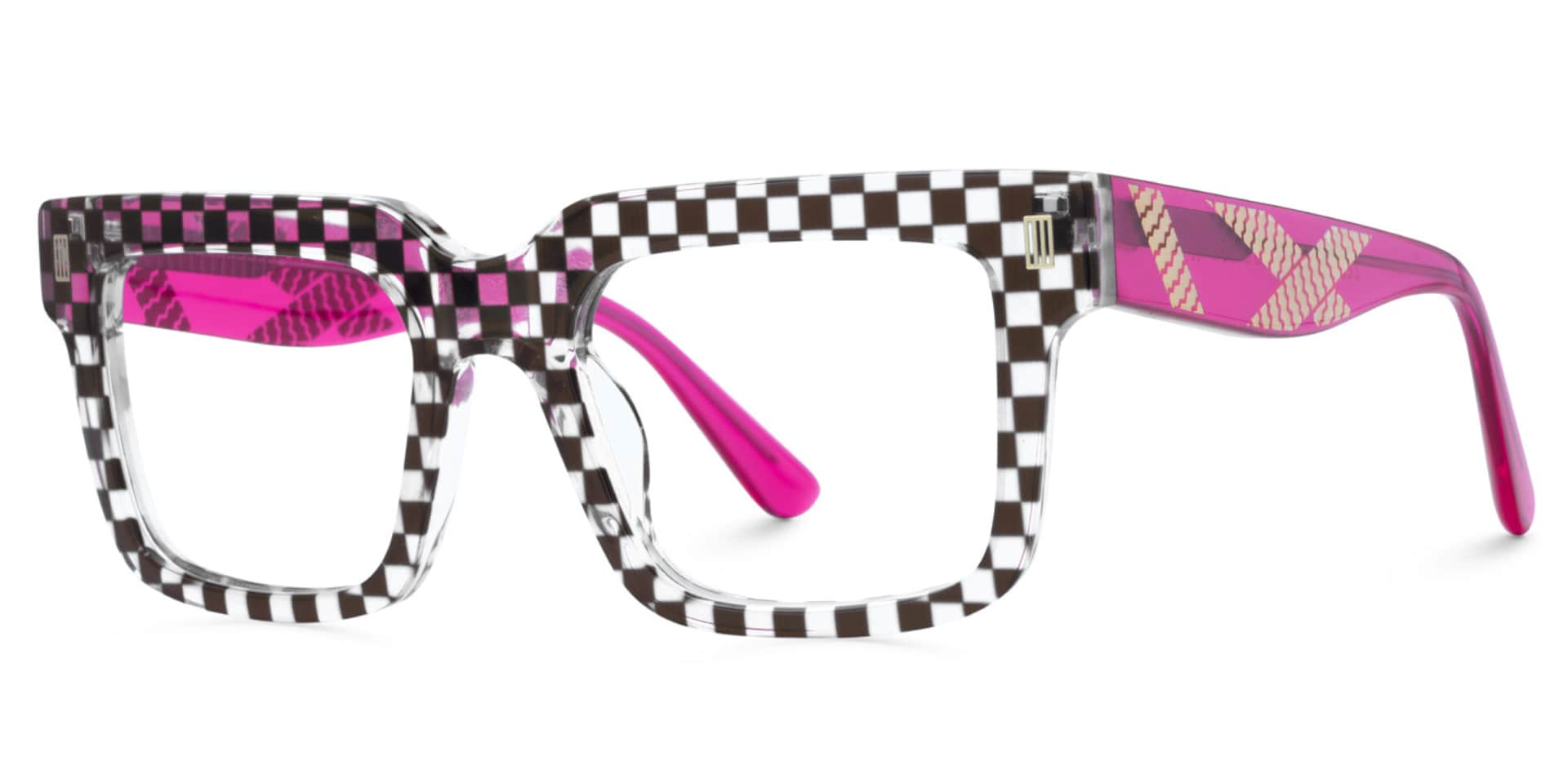 Thomason Men's Rectangular Frames With Black And Crystal2