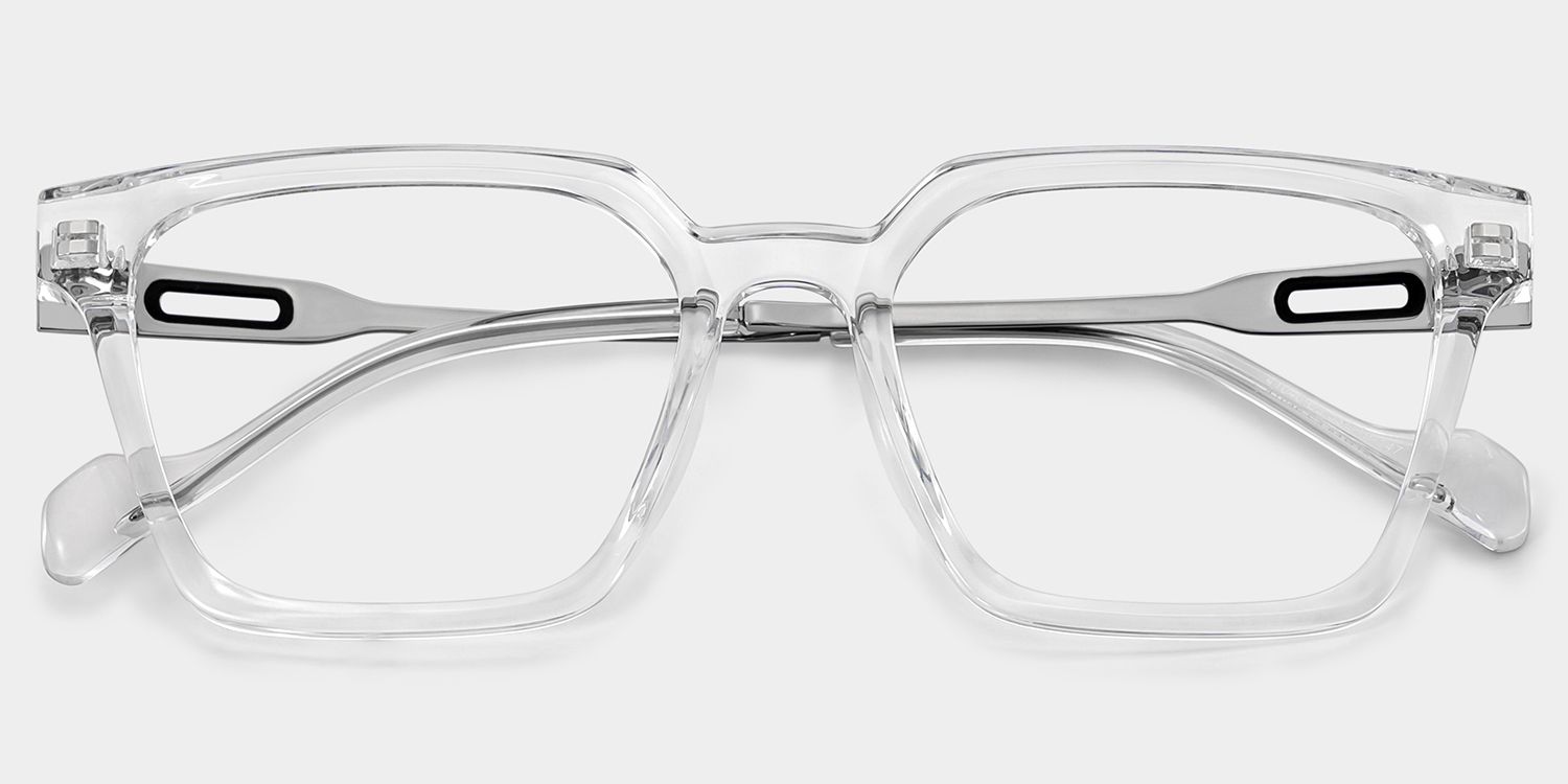 Mabel Eyeglasses in Square Clear Frame | Zeelool2
