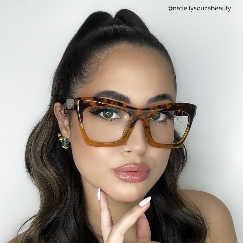 Benitez Square Tortoise Frame Glasses | Zeelool Optical6