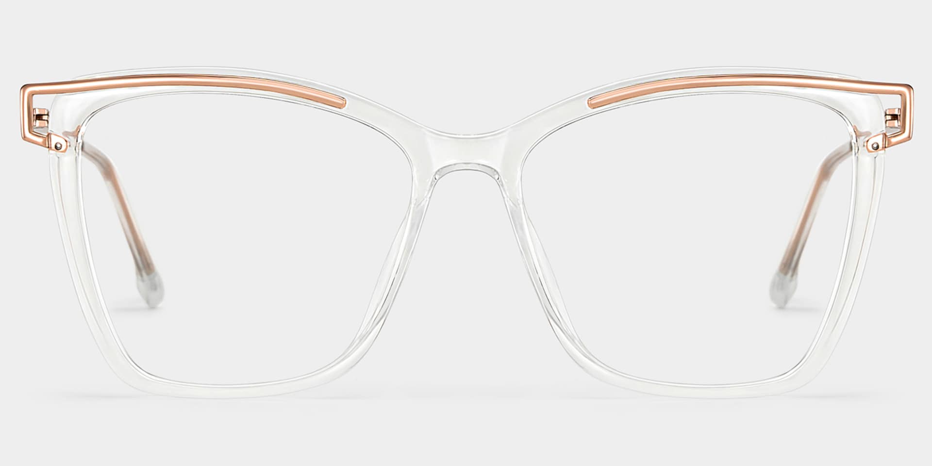Krystle Square Crystal Frame Glasses | Zeelool Optical3