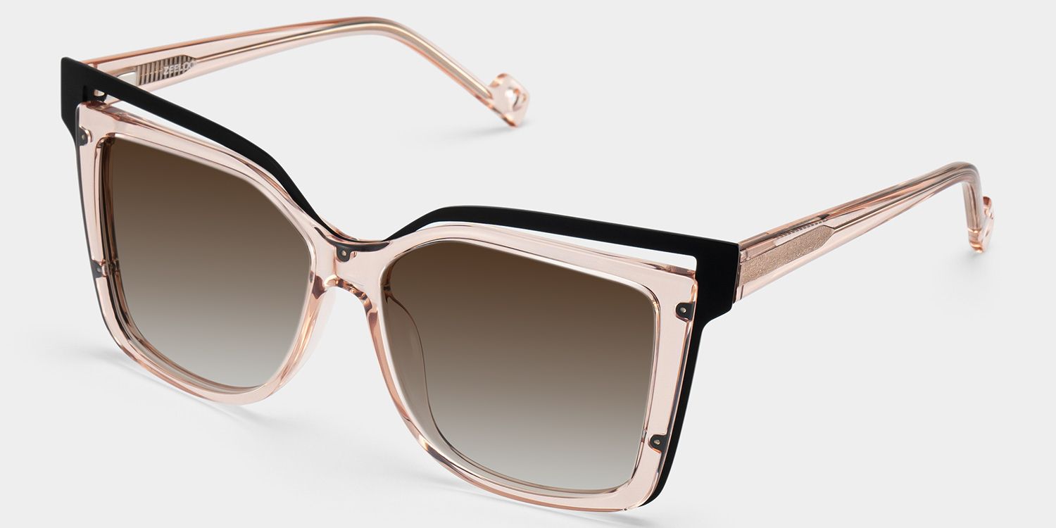 Twolla Mixed Beige Frame Sunglasses | ZEELOOL