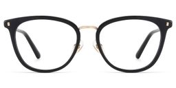 Caden Round Black Glasses4