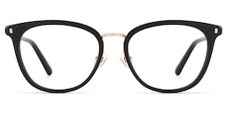 Caden Round Black Glasses4