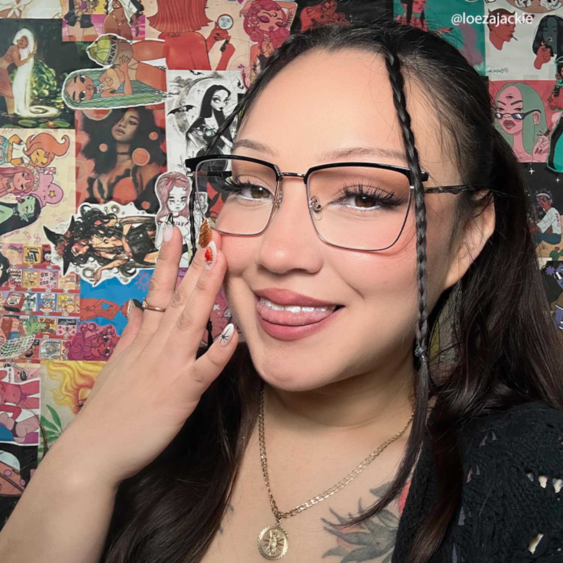 Kierriah Browline Black Glasses | Zeelool Glasses4