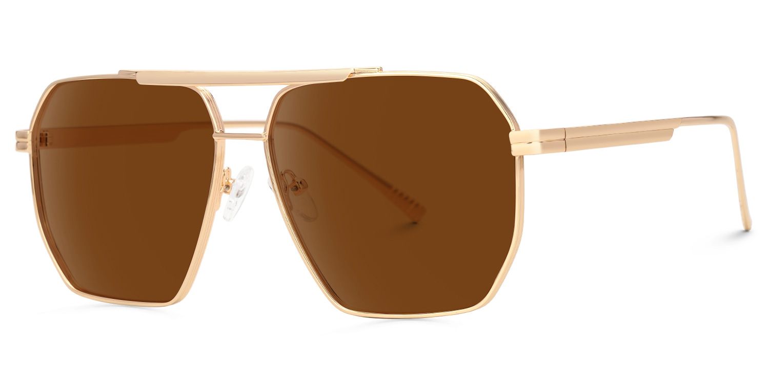 Quintero Aviator Brown Prescription Sunglasses | ZEELOOL1