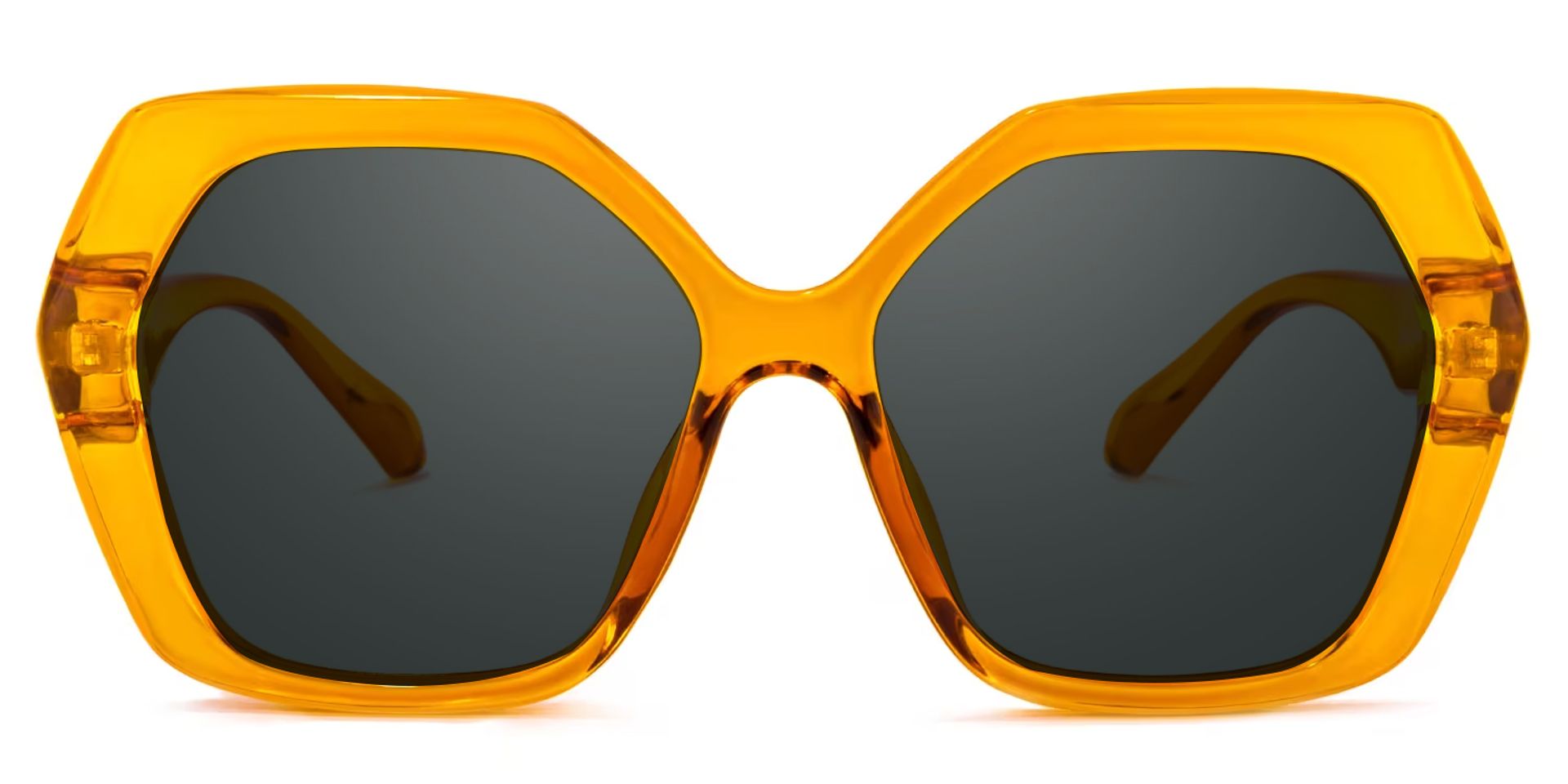Piper Geometric Earthy-Yellow Sunglasses | Zeelool Glasses0