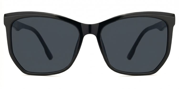 Libby Black Geometric Sunglasses