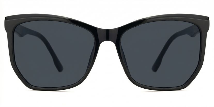 Libby Black Geometric Sunglasses
