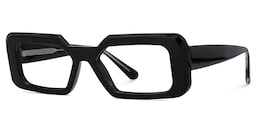 Tasew Rectangle Black Glasses1