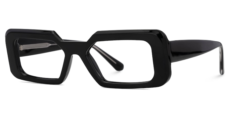 Tasew Rectangle Black Glasses