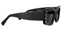 Jonas Rectangle Black Sunglasses3