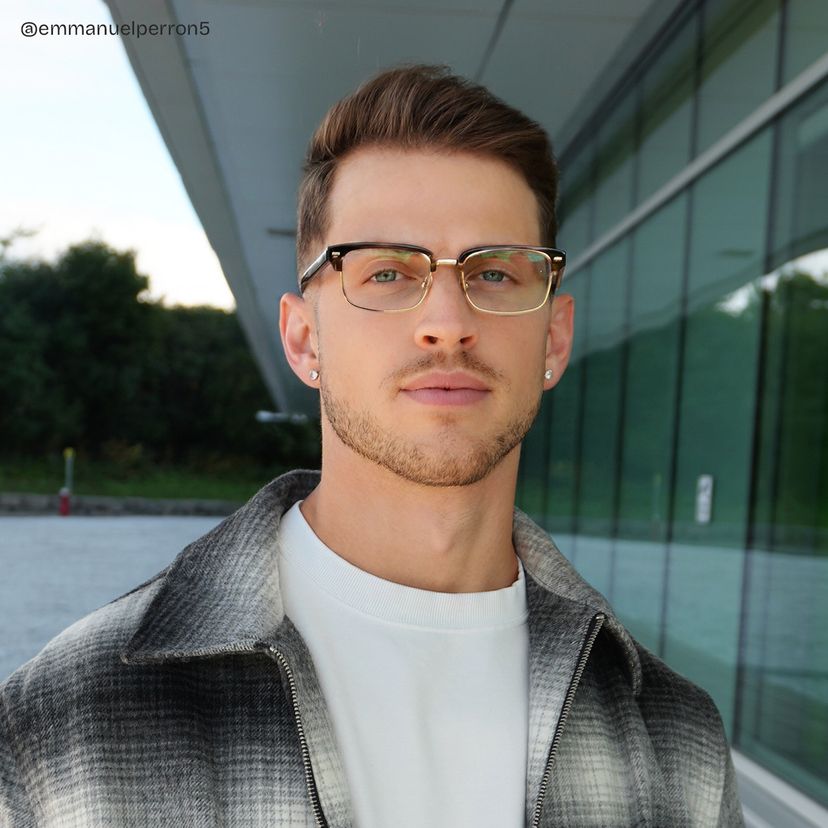 Eden Brown Browline Glasses