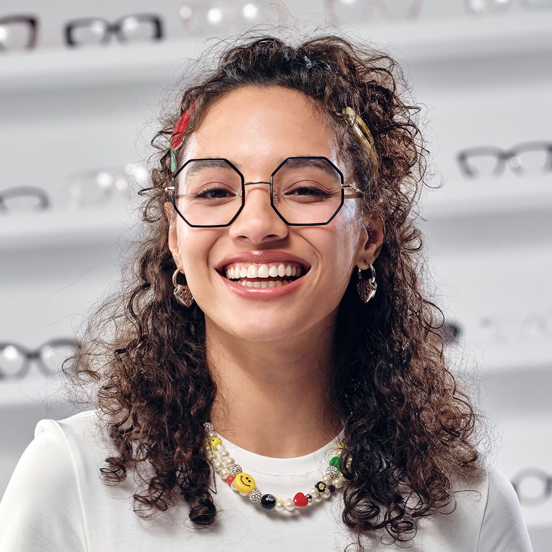 Geometric Griffith Black Frame Glasses for Sale | Zeelool