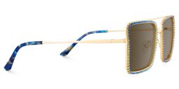 Diva Square Blue Sunglasses3