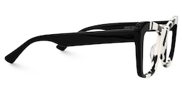Bethel Cateye Black-White Glasses2
