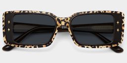 Gleam Leopard Rectangle Sunglasses1