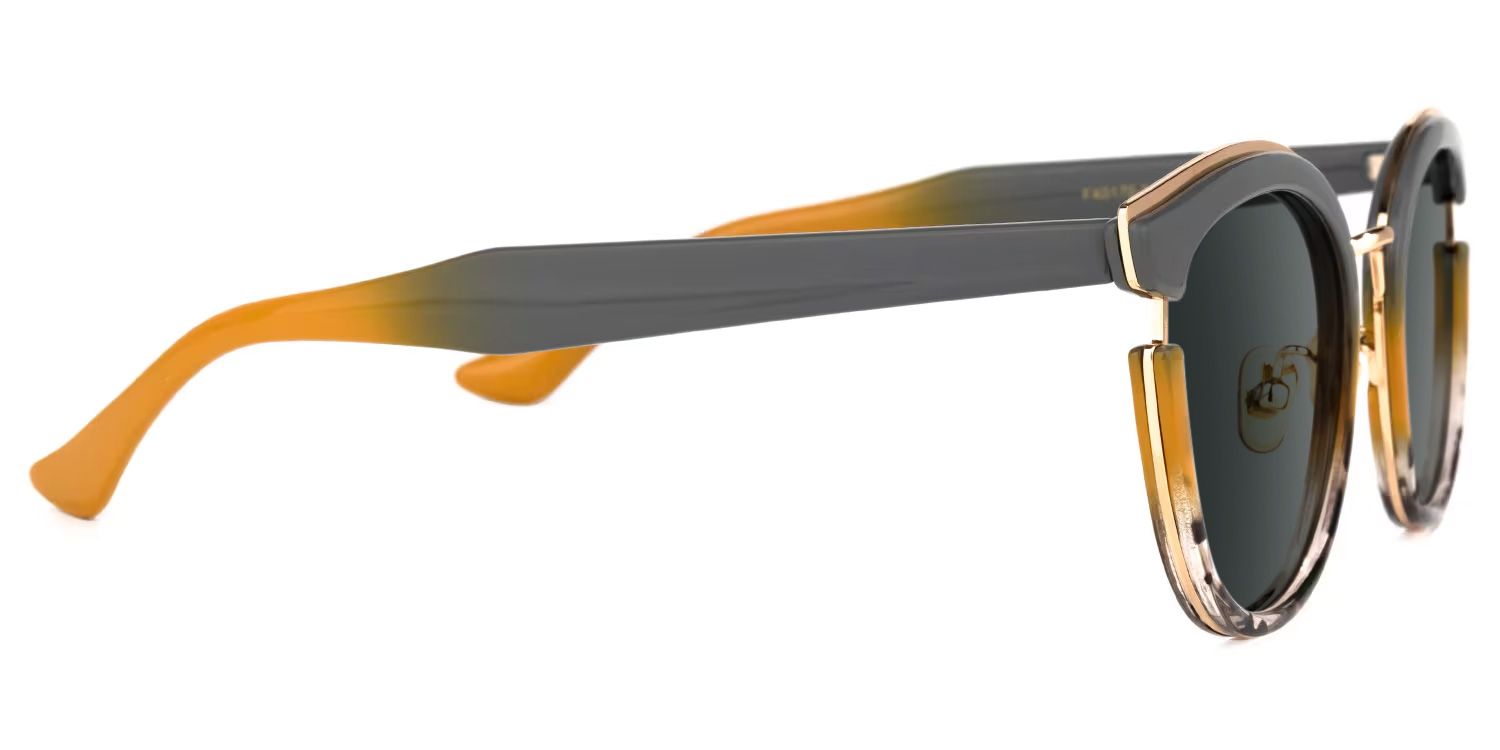 Laraine Cat Eye Gray Frame Sunglasses | Zeelool Optical2