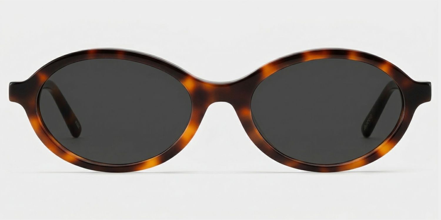 Everly Tortoise Oval Polarized Sunglasses for Driving | ZEELOOL0