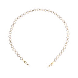 Simple Stylish Flower Shape White Eyewear Chains1