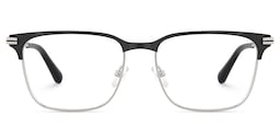 Marshall Rectangle Grey Silver Glasses1
