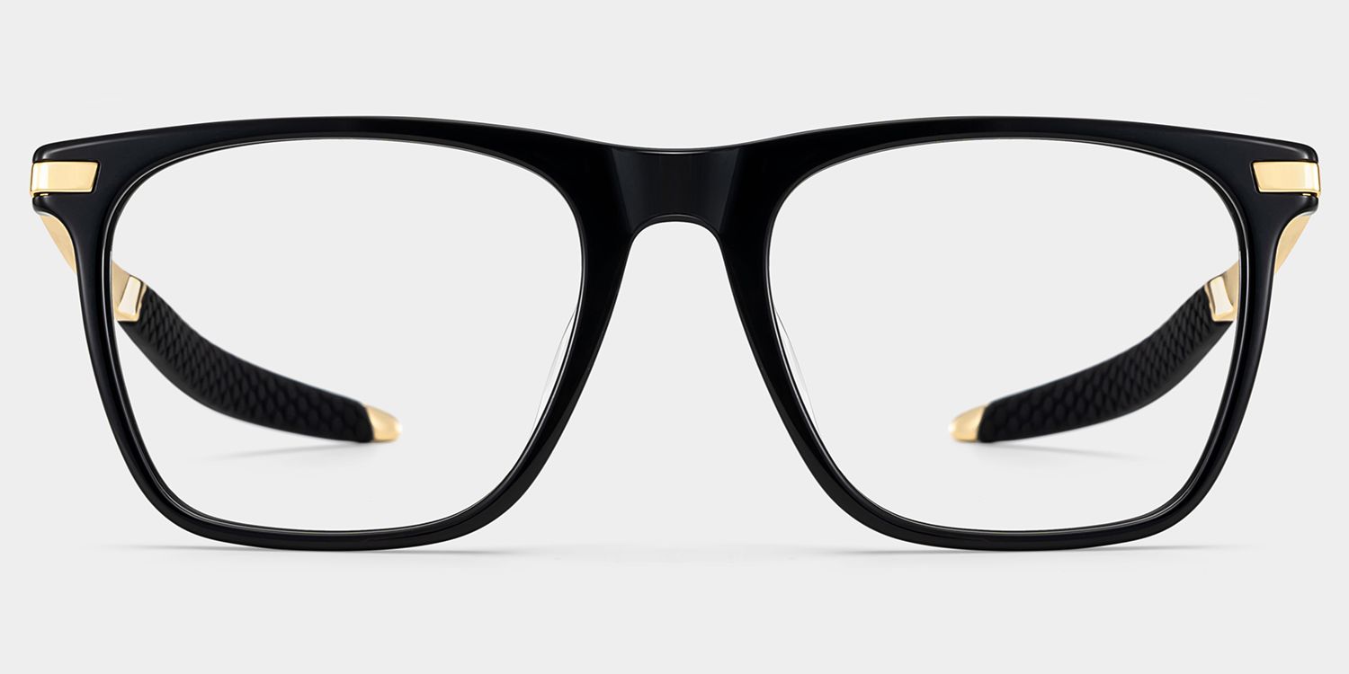 Stable Black Frame Glasses with Rectangle Frame Online | ZEELOOL4