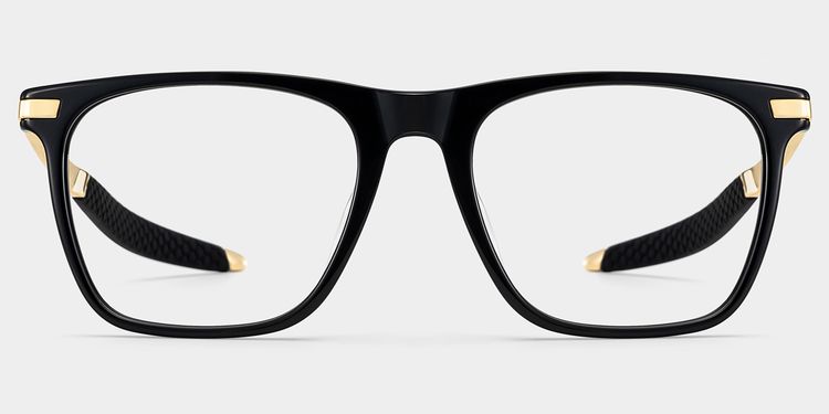Stable Rectangle Black Glasses