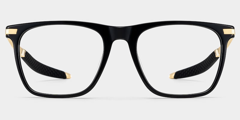 Stable Rectangle Black Glasses good-img