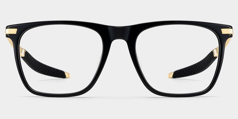 Stable Rectangle Black Glasses