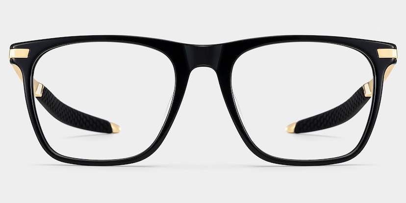 Stable Rectangle Black Glasses