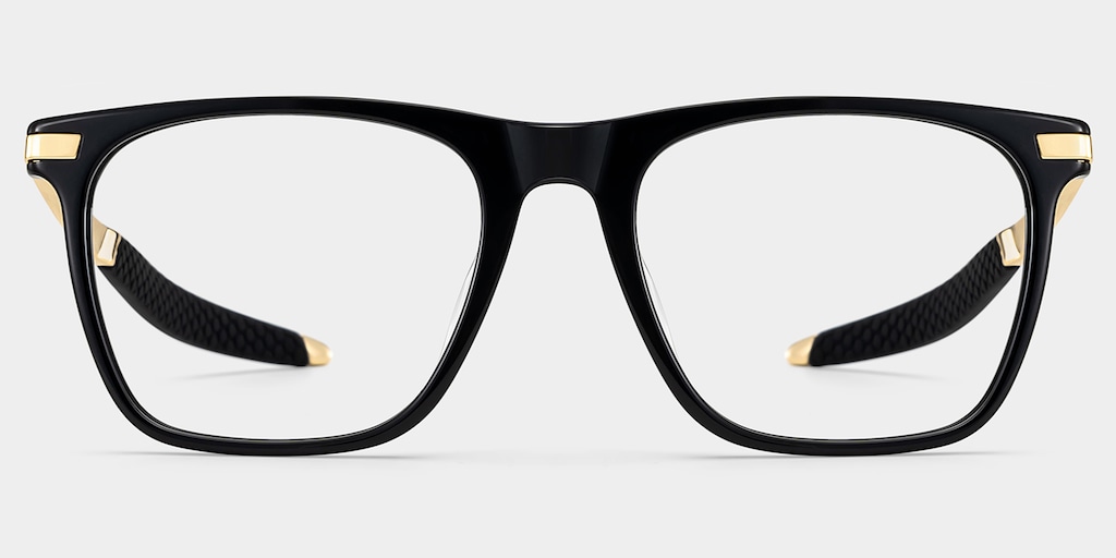 Stable Rectangle Black Glasses