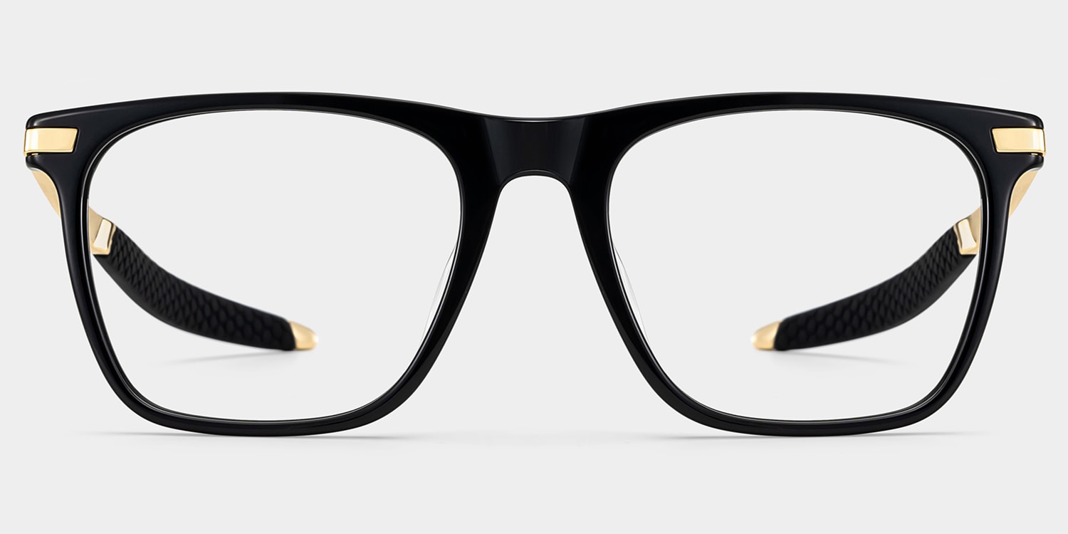 Stable Rectangle Black Glasses