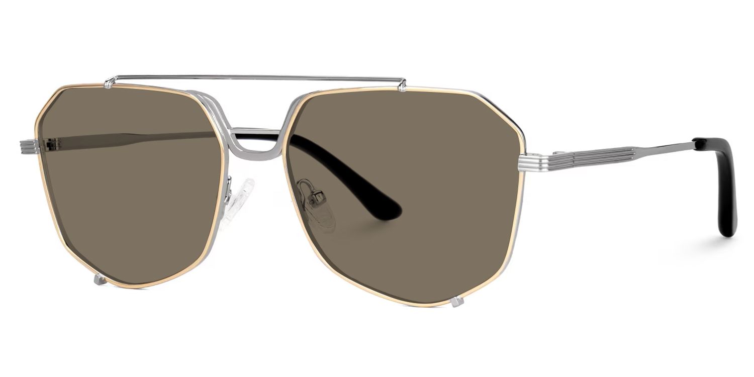 Beethoven Gold Aviator Prescription Sunglasses | Zeelool1