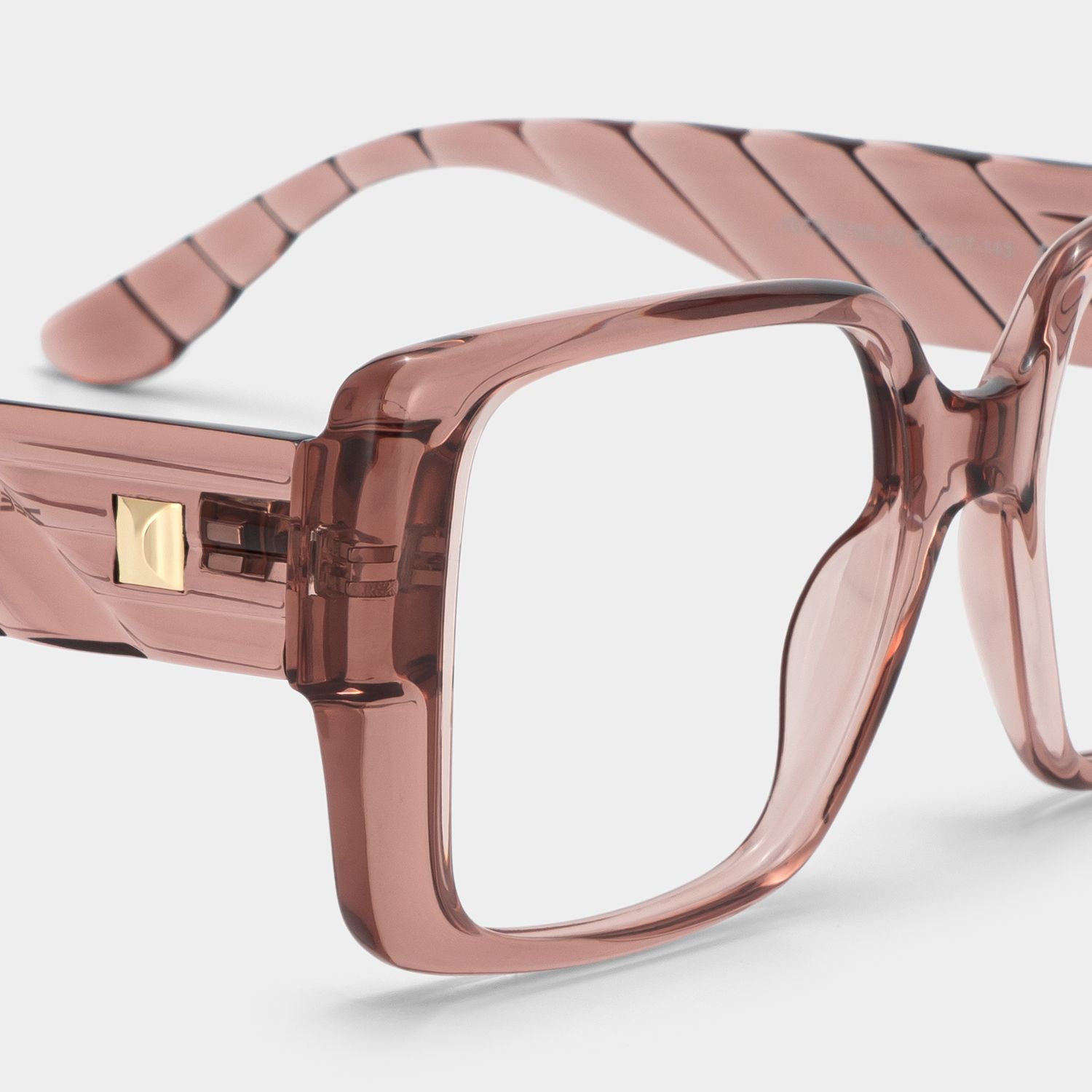Maya Thick Brown Square Clear Frame Glasses Online | ZEELOOL4