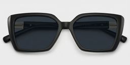 Emery Black Square Sunglasses1